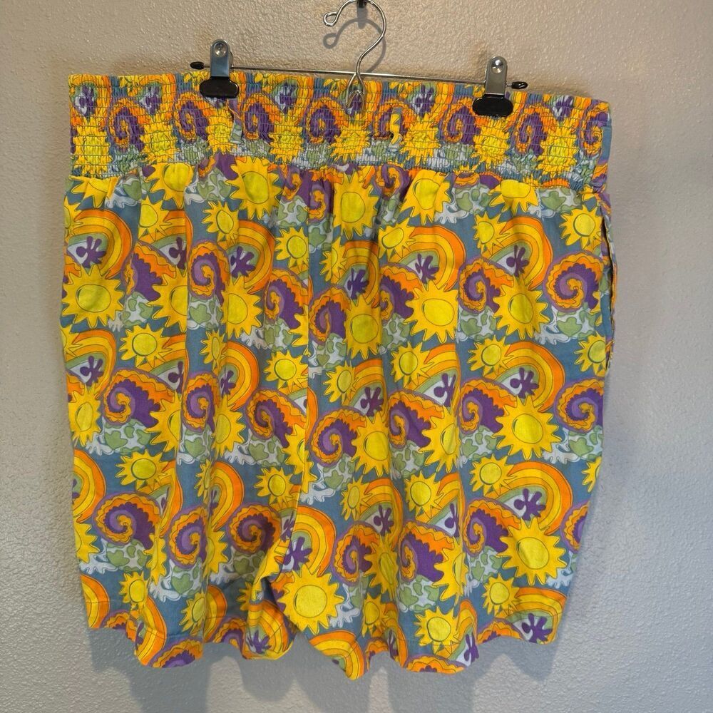 Lucy & Yak High waisted colorful shorts 2Xl - Picture 5 of 5